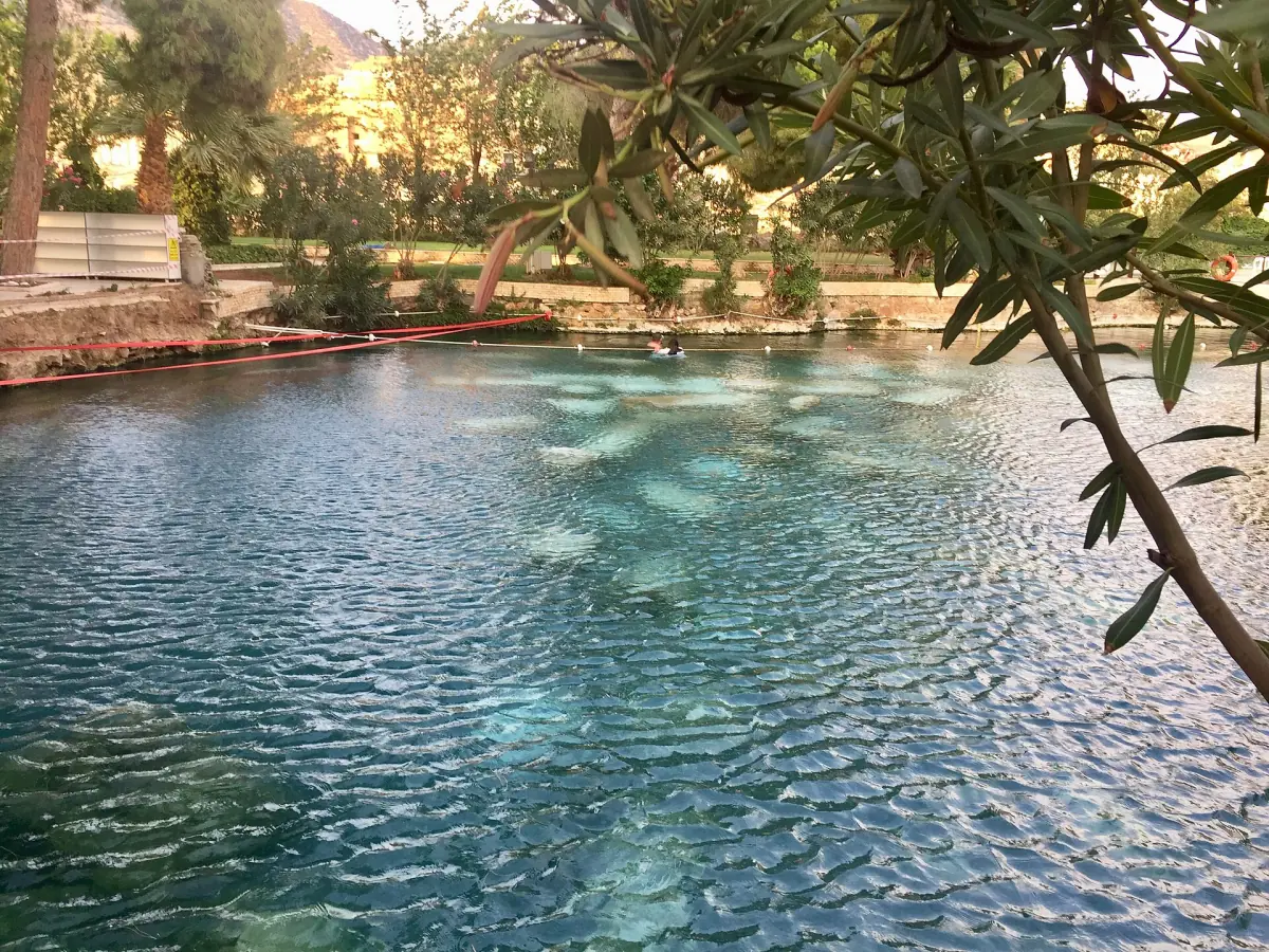 The clear water of the Antique Pool